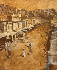 Sajjad Ahmed, 24 x 30 inch, Oil On Canvas, Cityscape Painting, AC-SJJ-003 Sajjad Ahmed, 24 x 30 inch, Oil On Canvas, Cityscape Painting, AC-SJJ-003